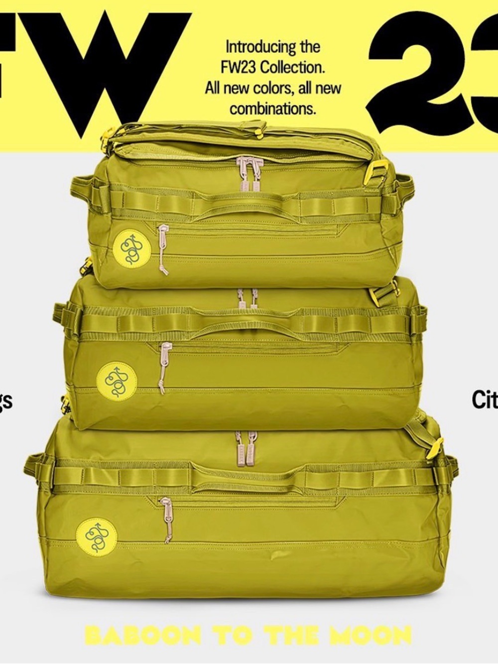 Baboon to the moon olive bag 32L